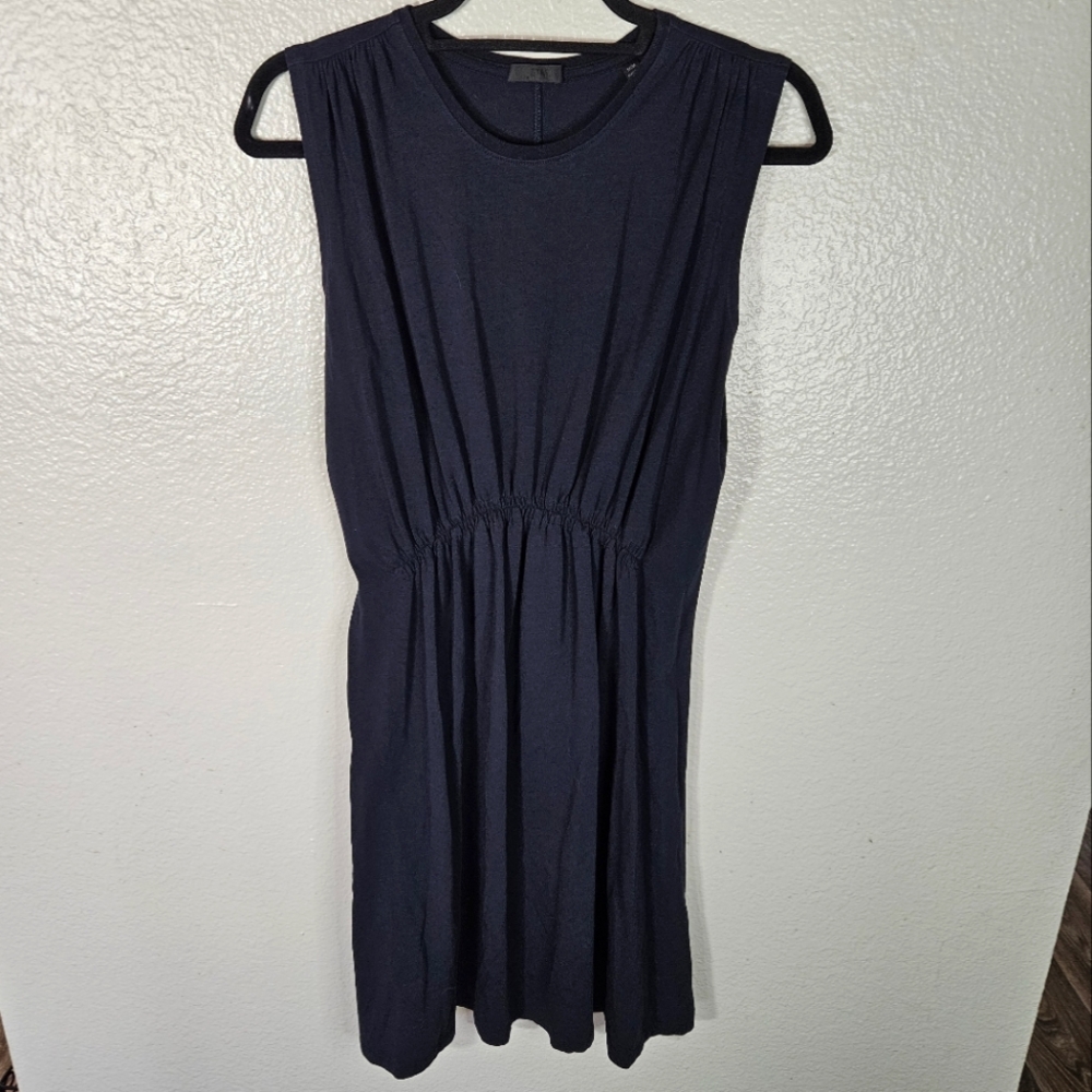 ATM Gathered Stretch Pima Cotton-jersey Mini Dress Size M